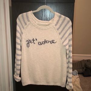 Anthropologie White Knit Sweater, Never Worn